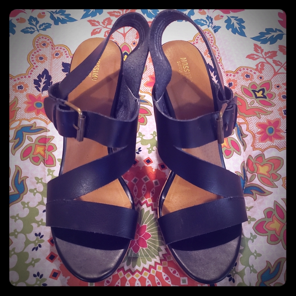 Black/brown Wedges